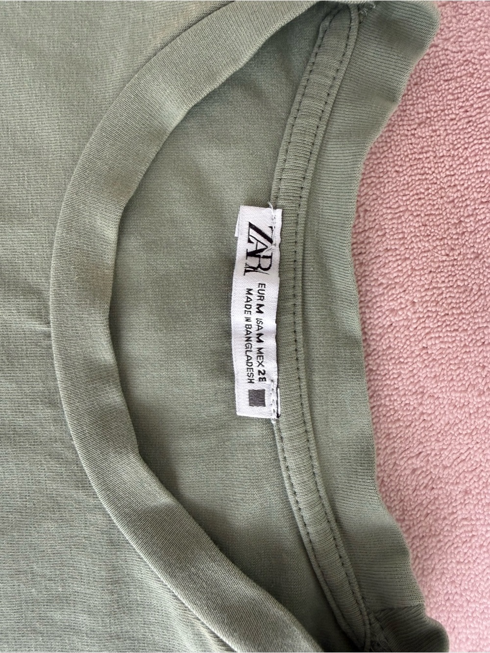 Zara Sage Green Cropped Tank - Picture 2 of 3